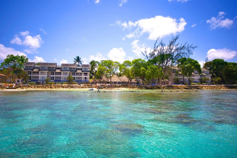 Resort from the ocean