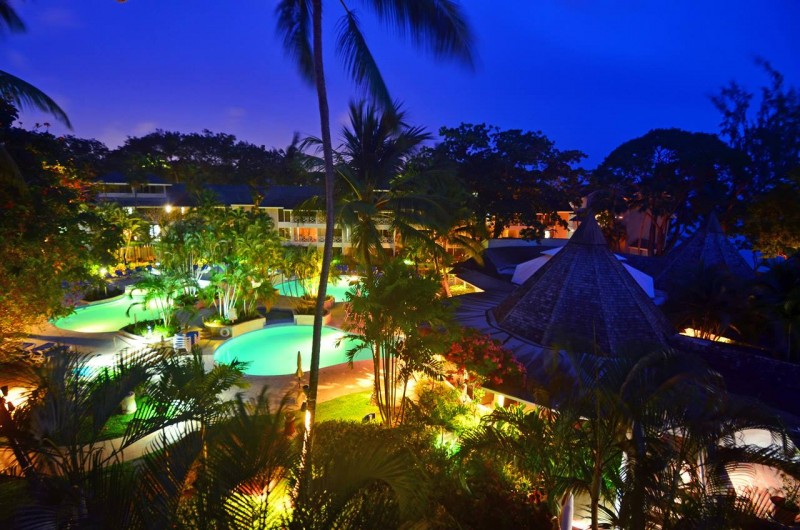 The resort at night